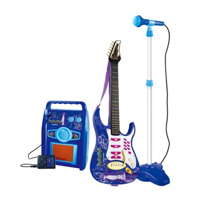 China Toy Hot Sale Battery Operated Kids Toy Electric Guitar, Electric Guitar Toys Set HC151372 for sale