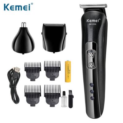 China Hot Fast Clipping Hair 3 IN 1 Rechargeable Hair Trimmer Men Clipper Cut Machine For Nose Beard Waterproof for sale