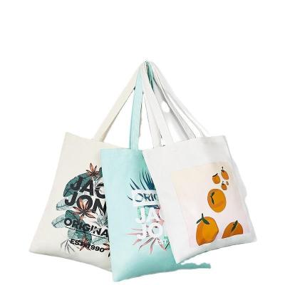 China 100% certificate factory eco-friendly GRS large capacity canvas wholesale tote bags with custom printed logo eco cotton shopping bag for sale