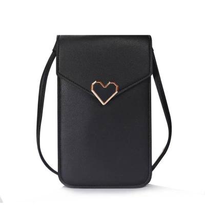 China Beautiful Luxury Waterproof Women Shoulder Cross - Body Leather Ladies Mobile Phone Bag for sale