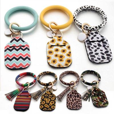 China 30ml Hand Sanitizer Holder Cover Sanitizer Bottle Waterproof Hot Selling Mini Cute Travel Carrying Case With PU Strap for sale