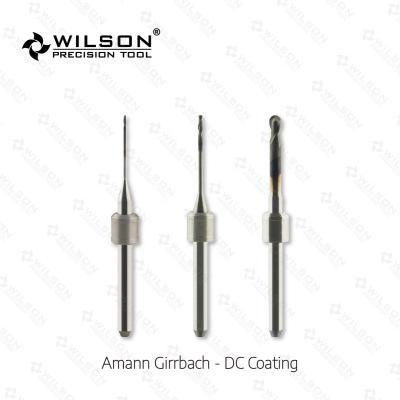 China For Dental Lab Cadcam End Mills Milling Burs C.C Diamond Carbon CVD Coating Fit For Amann Girrbach Machine-Cut Zirconia Cadcam Desktop for sale