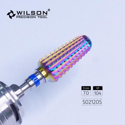 China For Dental Lab 5021205 With CrN Rainbow Coating High Wear Resistance Dental Tungsten Carbide Burs Setting Used For Acrylic Dental Resin/Burrs for sale