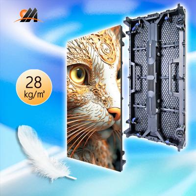 China Indoor P2.976 P3.91 High Quantity Indoor LED Display Panel Full Color 500*1000mm Rental Die Cast Aluminum For Club for sale