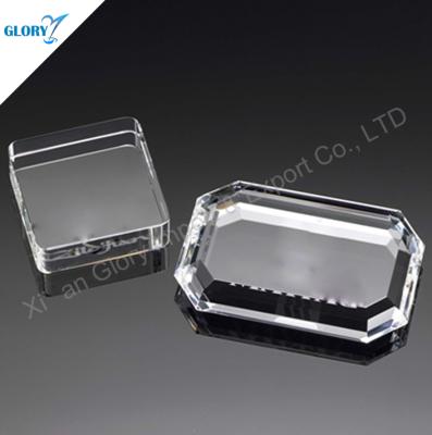 China Europe Wholesale Cheap Blank Rectangle Paper Weight Square Crystal for sale