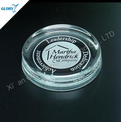 China Wholesale Europe Competitive Empty Glass Paperweights for sale