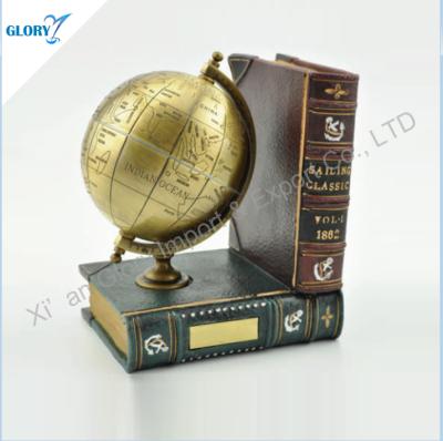 China Europe Customized New Design Resin Globe Book Shape For Souvenir for sale