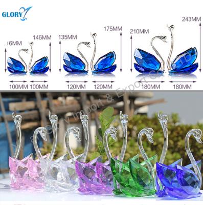 China Europe Competitive Crystal Gift Crystal Swan For Souvenir for sale