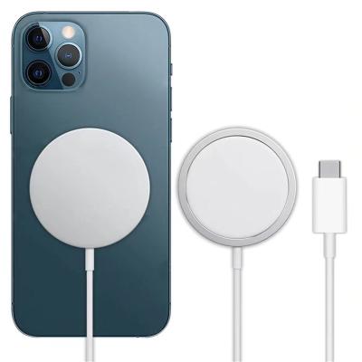 China Convenient 15W Lightweight Portable Magnetic Wireless Charger Magnetic Magnet Placing Automatic Adsorption Super Suction Compati for sale