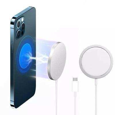 China Suitable Safe 2020 2021 Top Selling Magnet Type Mobile Phone Accessories Magnetic C 15w Qi Wireless Charger For Apple Iphone 12 Mini Pro Max for sale