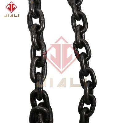 China Heavy Duty Painted Black Painted Black Galvanized Chain G80 Heavy Industry Lifting Chain Alloy Steel Heavy Duty Lifting Chain for sale