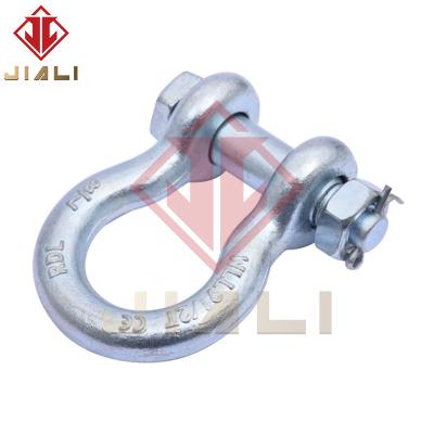 China Lifting Rigging Best Custom Silver Integral Forgingstell Screw Pin Shackle With Good Hardness For Lifting Rigging for sale