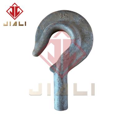 China Soft Surface Wholesale Accessories Electric Hoist Steel Rigging Hook Primary Color Quenching Forging Hook for sale