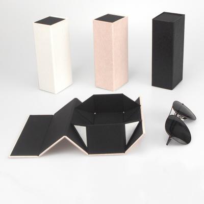 China Classic High End Folding Gift Box Packing Small Rectangular Gift Box For Glasses for sale