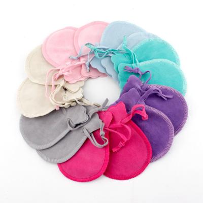 China Classic Customize Different Colors Calabash Shape Drawstring Velvet Pouch Bag Jewelry Pouches for sale