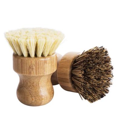 China Sustainable Zero Waste Bamboo Kitchen Brushes For Fruits And Vegetables Cleaning Wood Around Coconut Fiber Sweep Eco Friendly for sale