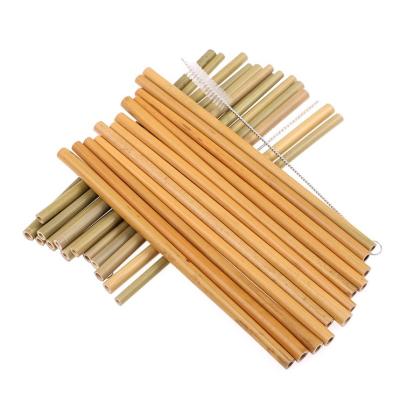 China Straw Reusable Zero Waste Drinking Organic Bamboo 100% Biodegradable Eco Friendly Straw Set for sale