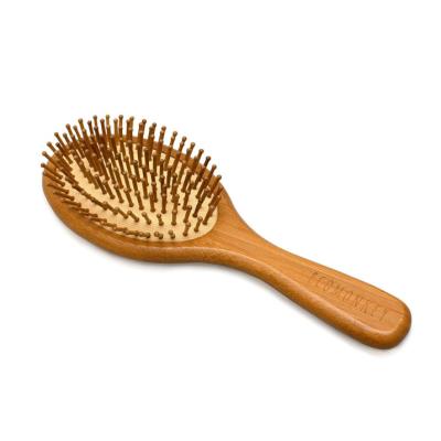 China Eco-Friendly Natural Bamboo Cushion Hairbrush Cushion Curly Hair Detangler Detangler Cushion Curly Hair Brush Wooden Wooden Hair Brush for sale