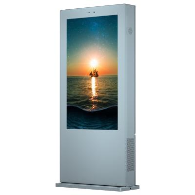 China Outdoor Floor Standing Digital Signage Vertical Interactive Touch Screen Advertising Shields Digital Signage Kiosk for sale