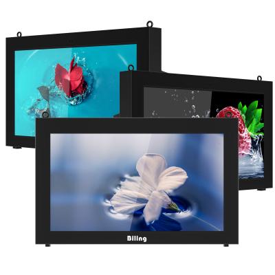 China Outdoor High Brightness 3000nits 55 65 75 Inch Touch Waterproof Outdoor Advertising Digital Signage Wall Mounted LCD Display Screen for sale