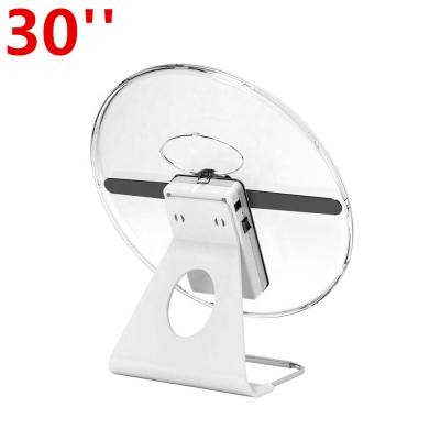 China 30cm 3D Hologram Fan Unique Design With Patent, Battery Operated Holograma Advertising Logo Projector Led Fan Display 36mm*314mm*156mm for sale