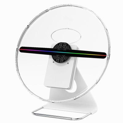 China 30Cm Holographic Advertising 3D Hologram Fan Projector Light Display WiFi Videos Holograma LED Rechargeable Lamp Bead 36mm*314mm*156mm for sale