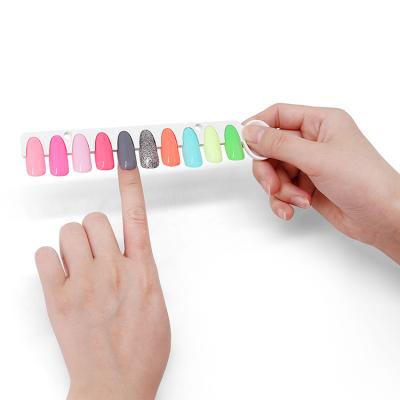 China Fashionable Sample Color Chart Nail Art Empty Nail Color Book for sale