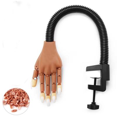 China Eco-friendly Printing Flexible Printing Manicure DIY False Nail Practice Hand Training For Salon for sale