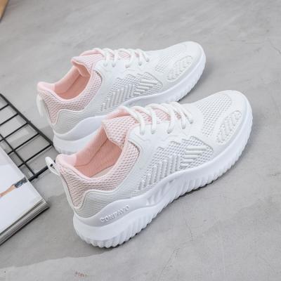 China Mesh Shoes Comfortable Breathable Walking Style New Fashion Trend Women's Summer Ladies Sneakers Flat Sports Shoes for sale