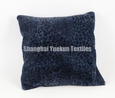 China Fire Retardant Unique Leopard Printed Rabbit Fur Pillow Covers Large Large Sofa Throws Covers Faux Fur Sofa Covers for sale