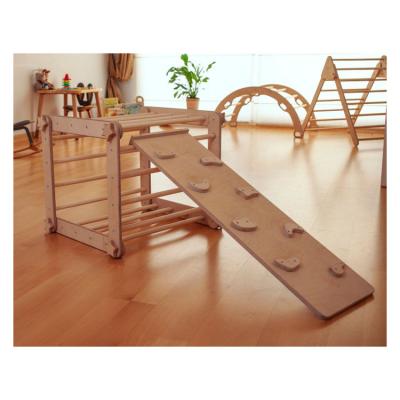 China Modern Deformable Wooden Climbing Frames Handmade Indoor Preschool Toys For Children for sale