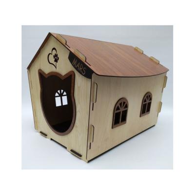 China Windproof Custom-made Individuation Wooden Pet  Furniture for Kitten Dog House  and Cat Beds for sale