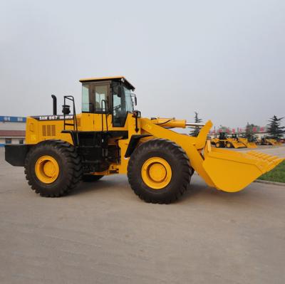 China Construction worksÂ   Front End 6 Ton Chinese Wheel Loader Heavy Duty 3.3 CBM Bucket 175kw For Sale SC867 for sale