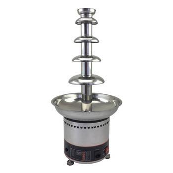 China 110V/220V 5 Tiers Commercial Stainless Steel Chocolate Fountain Chocolate Fondue Machine Chocolate Auger Style Machine For Hotel CE ROHS for sale