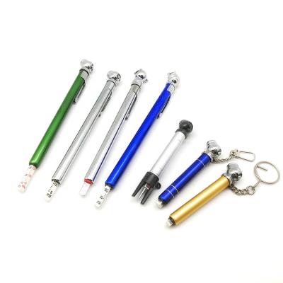 China Stainless Steel Pen With Key Chain Tire Pressure Gauge for sale