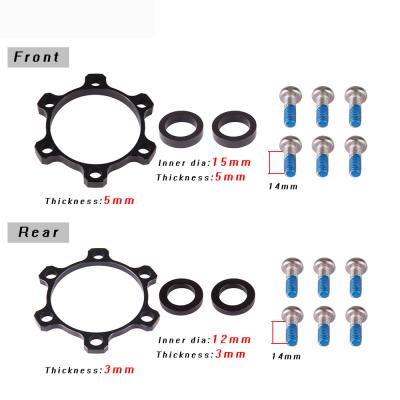 China Mountain Bikes Bicycle PUSH Hub Adapter Front Rear 100 To 110*15 Joint 142 To 148*12MM Bicycle Conversion Joint for sale