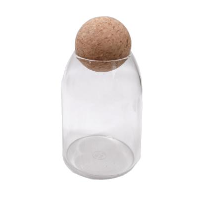 China Frasco de vidro do Borosilicate com Cork Ball Stopper Dia 30mm a 100mm à venda