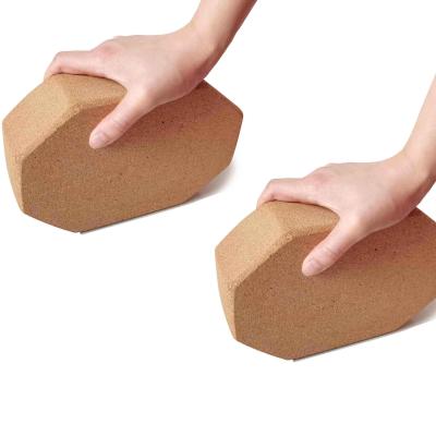 China 215 X 140 X 85mm Octagonal Yoga Cork Block Bricks Yoga Auxiliary Equipment for sale