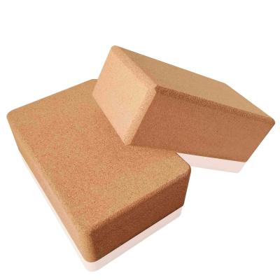 China Acessórios de absorção da ioga de Cork Yoga Block Bricks Sweat da aptidão natural à venda