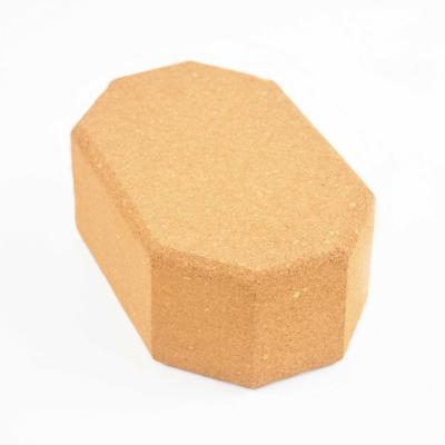 China Prop 65 Octagonal Yoga Cork Blocks For Pilates Fitness Stretching OEM for sale