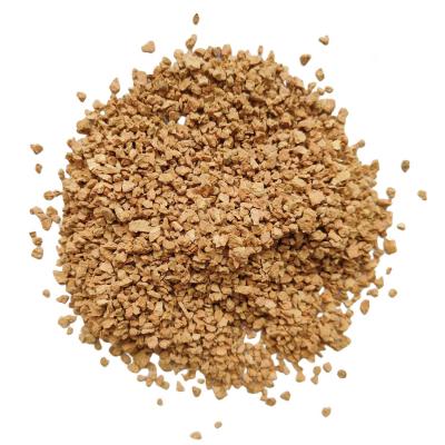 China 2mm To 4mm Granulated Cork Raw Material Bulk Insulation Wearproof for sale