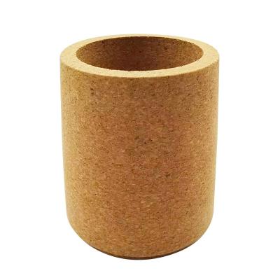 China Degradable Cork Flower Pot DIY Cork Planter Desk Organizer Plant Holder for sale