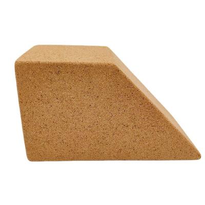 China Trapezoid Cork Yoga Brick Blocks Eco Deepen Calf Wrist Support Practice for sale