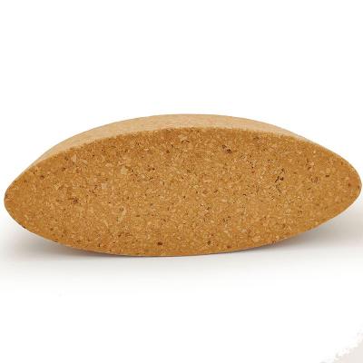 China Oval Cork Yoga Brick Egg Cork Yoga Blocks For Seated Reclining Postures Te koop