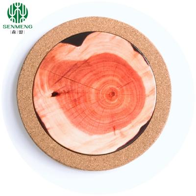 China Sustainable Natural Rectangular Heat Insulation Antislip Cork Hot Placemats for sale