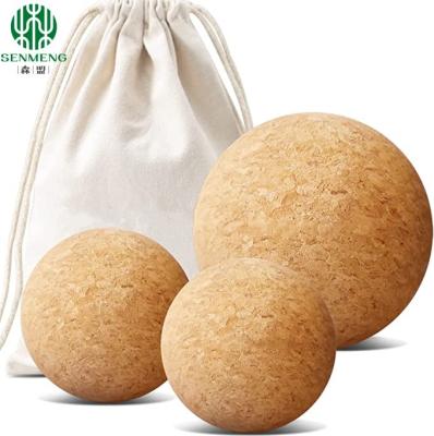 중국 Best Sale Eco-Friendly Natural Wood Ball for Fitness Exercise Cork Yoga Ball 판매용