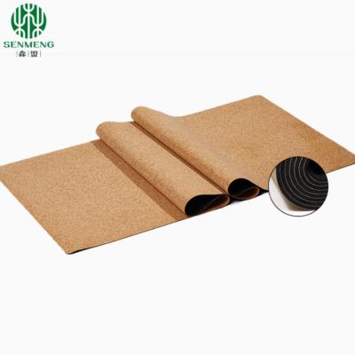 China Cork Yoga Mat Sports Mat Environmental Protection With TPE Anti Slip and Sweat-absorbing, Suitable for Yoga Pilates Meditation Indoor Fitness for sale