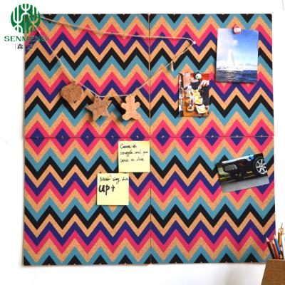 China Wholesale Wall Decorative in Office and School Colorful Message Notice Cork Board for sale