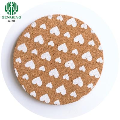 China Wholesale Round Cup Mat Customized Advertising Coasters Eco Friendly Cork Coaster zu verkaufen