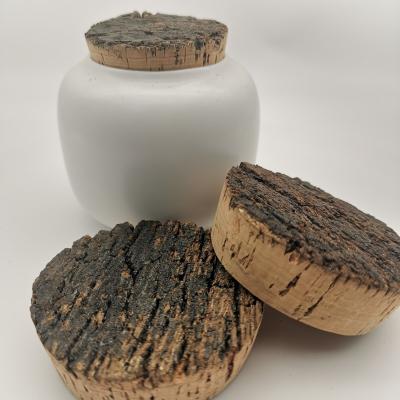 China Premium Quality Customized Size Ceramic Bottle Cork Bark Lids for sale